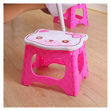 KOLOSM Sgabello Pieghevole da Bagno Sgabello Pieghevole da Bagno Portatile Plastica Cartoon Cat Sgabello Sgabello Sgabello da Bagno Sgabello da Bagno Sedia da Pesca all'aperto Treno Piccola Panca