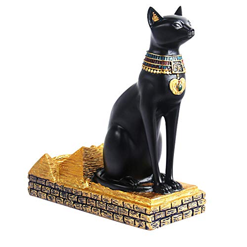 Statue Soprammobile Statuine Decorazione Gatto Egiziano Portabottiglie Figurine Decorazioni Per La Casa Ornamento Retrò Resina Portabottiglie Portabottiglie Soggiorno Decorazioni Scrivania Artigi