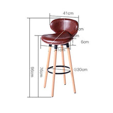 LF- Bar Stool Bar Stool Moda Creativa Bar Chair Casa Schienale Alto Seggiovia Bar Stool Rotante ad Alta Sgabello Sgabello Colazione Ristorante Ascensore Sgabello semplicità (Color : Brown)