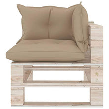 vidaXL Divano Angolare da Giardino su Pallet Legno di Pino Impregnato