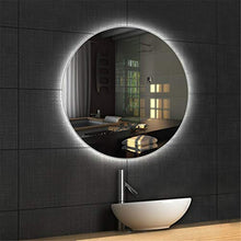 HL LED luce specchio bagno intelligente defogging touch switch φ70cm, adatto per bagno bagno bagno trucco-WhiteB-80CM