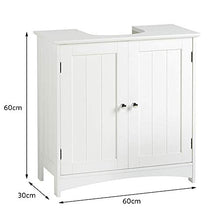 Turefans Mobile lavabo, Mobile sottolavello Bagno, Mobile Bagno, MDF, 60 * 16 * 58 cm