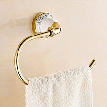 PYROJEWEL Parete cremagliera Bagno cremagliera cremagliere Gancio Bagno Pendente Hardware Anello di Oro Tubo in Rame/Appeso/cremagliera (21 * 9 * 12 5cm) mensola da Bagno