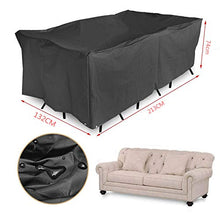 ZHAOZCL Cover per mobili da Giardino Impermeabile, 210D Oxford Coperchi di Stoffa per Esterni Oxford, per tavoli Sedie di Divano da banco, Protezione da Neve Anti-UV 213x132x74cm