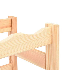 Cikonielf Portabottiglie in legno a 3 livelli per 12 bottiglie, 43 x 25 x 38 cm, scaffale per bottiglie di vino