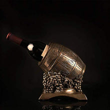 NYDZ Wine Rack Wine Barrel Statua Vino Stand Resina Regalo Decorazioni for la casa