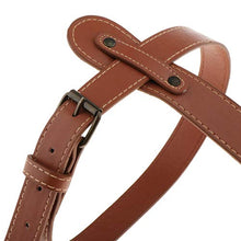 Nobranded Cuoio DELL'UNITÀ di elaborazione Esterna Coperta Da Picnic Carry Strap per il Campeggio, Feste, Picnic, Moto Bedroll Cinghie, Marrone - S 69x32.5cm