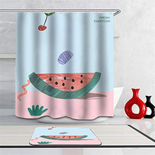 LIYAN Combinazione Bagno. Immagini Chiare E Colori Vivaci Rendono Il Tuo Bagno Pieno di Vita. Accessori da Bagno. Estate. Anguria. Ciliegia.