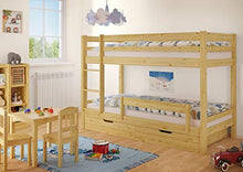 Erst-Holz Letto a Castello 90x200 per Bambini in Pino massello divisibile con doghe rigide 60.09-09