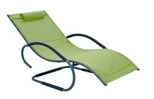 Meerweh Mare WEH Alluminio Vibrazione Liege Deluxe XXL, Verde, 160 x 75 x 85 cm, 74047