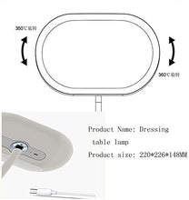 LBWARMB Trucco Specchio con luci Specchio per Il Trucco con stoccaggio Specchio cosmetico Illuminato Ricaricabile Regolabile Portatile Regolabile 360 e scottorazione Illuminato per Il comò da Bagno