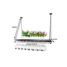 Portavini Portabottiglie in Metallo A Soffitto, Regolabile in Altezza, Portabottiglie in Ferro Multifunzionale, Portaoggetti, Adatto per Ristoranti, KTV, Bar (Size : 100cm)