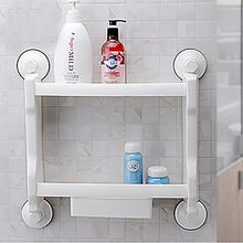 PYROJEWEL Beautiful White quadrilatero Bagno Adesivo Mensola plastica Moderna 1 Piece - Hotel Bathroom Montaggio a Parete Multifunzione mensola da Bagno