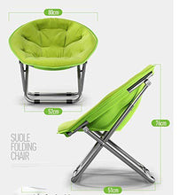 Sedia pieghevole leggera e durevole Sedia Moon pieghevole / Costruzione leggera Tempo libero Cuscino imbottito oversize Comodo Cuscino confortevole Salotto Camera da letto Mobili da giardino Sedile
