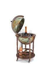 Zoffoli - Mappamondo Bar Da Terra portabottiglie, Fatto In Italia, 50 x 50 x h 93 cm