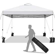 Hikole Gazebo 3x3 Pieghevole Gazebo Esterno Impermeabile Tenda da Gazebo Giardino con 4 Pareti Laterali e 4 Borsa per Contrappeso