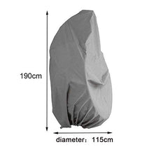 CCAN Fodera per Sedia sospesa da Patio, Fodera per Sedia Cocoon-Egg, Fodera Protettiva per mobili da Giardino in Tessuto Oxford Resistente Resistente all'Acqua con Coulisse Orlo Elastico per Sedia