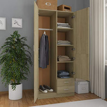 Tidyard Armadio Rovere Sonoma 80x52x180 cm in Truciolato