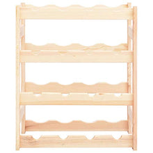 Goliraya Portavino da 16 Bottiglie in Legno di Pino,Mobile Porta Bottiglie Vino,Porta Bottiglie Vino in Legno Massello 43 x 25 x 54 cm