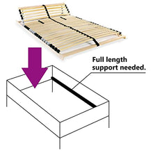 vidaXL Legno Faggio Rete Doghe 7 Zone 28 Doghe 140x200cm Letto Matrimoniale