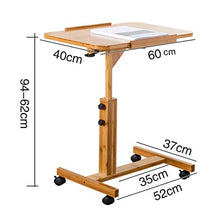 TONG HXF- Piccolo tavolino da Salotto in bambù Decorato con mobili da Salotto Balcone casa e Tavolo da Ufficio Durevole (Size : 60 * 40 * 94cm)