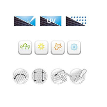 Haga® Rattan PE frangivista per balcone Antracite 0,9 m Br.Vendita al metro.