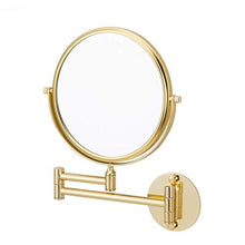 SGSG 1X3X Specchio da Bagno ingranditore Specchio Intelligente Specchio da Parete per Trucco Specchio da Bagno Specchio Dorato da 8 Pollici