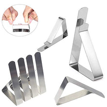 Clip per tovaglia, Regolazione della Copertura del Tavolo in Acciaio Inossidabile Morsetti per Gonna, Supporti per tovaglie - Accessori da Giardino per Barbecue da Picnic per Feste di Matrimonio (12)