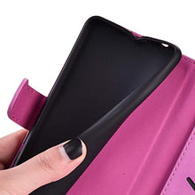 Robinsoni Custodia Compatibile con Samsung Galaxy S7 Case Portafoglio Cover Dumbo Stampato Libro Pelle PU Antiurto Case Wallet Taccuino Cover Libretto Cartone Animato Case Folio Flip Cover Rosa Rossa