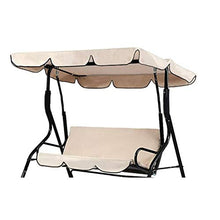 XBXB Copertura per Dondolo da Giardino 2/3 Posti, UV Impermeabile Parasole di Blocco Tessuto Facile da Pulire, per La Parte Superiore della Copertura Dell'amaca Giardino Esterno (Color : 142x120CM)