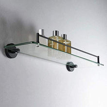 GDFEH Scaffale per stoccaggio Scaffale per Il Bagno, Montaggio a Parete 304 Acciaio Inox Acciaio Inox Staffa cosmetico mensola in Vetro temperato scaffale da Bagno 19.6x5,5 Pollici
