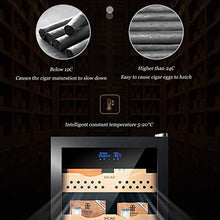 Umidificatori Humidor Cigar Cabinet Costante Di Temperatura E Umidità Domestica Legno Di Cedro Cigar Umidificazione Gabinetto Professionale Melanzana Crescente Umidità Sistema Conservare 400 Sigari