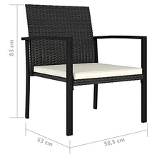 Tidyard Set 7/9 pz da Pranzo da Giardino in Polyrattan Nero/Grigio,Set Tavolo e Sedie da Giardino per Esterno in Polyrattan,Set Tavolo in Vetro e 6/8 Sedie con Braccioli da Giardino per Esterno