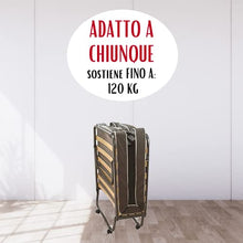 Tomaino - Brandina Pieghevole Con Materasso Ortopedico Letto Singolo Pieghevole, 80 x 190 Con Rotelle