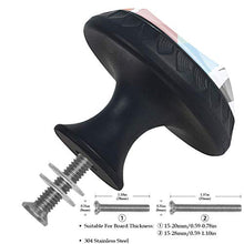 Set di 4 maniglie rotonde per armadio da cucina, credenza, cassettiera, cassettiera, con viti, per cucina, comò, armadietto, bagno, armadio, pallacanestro
