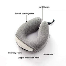 FSGD Cotone Memoria a Forma di U, Cuscino a Forma di U del Collo di Corsa Dorme artefatto Pelo Protezione aeromobili Treno Cuscino cervicale
