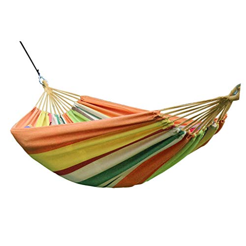 ca in Tela ricreativa Amaca a Righe per 2 Persone Outdoor Leisure Altalena Letto Addensare Grande Sedia sospesa Lettino Amaca per Dormire per Viaggi in Campeggio, 240 * 150mm Regali per escursionisti