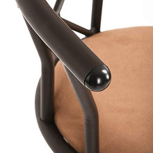 MEUBLE COSY Set di 2 sgabelli da bar, altezza della seduta 77 cm, stile industriale girevole con poggiapiedi imbottito con schienale e cuscino