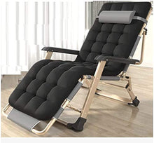 Azyq Sedia Reclinabile Pieghevole Zero Gravity Lounge Chair Oversize Xl, Sedie a Sdraio Cuscino in Cotone per Giardino Patio Esterno Lettini Prendisole Letto Reclinabile Caricamento Fino a 260Kg con