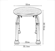CLJ-LJ - Sgabelli da bagno per doccia, sedia da bagno, sgabello da bagno, sedia da bagno per anziani, in lega di alluminio, antiscivolo, carico massimo: 150 kg (blu scuro)