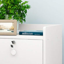 Comodini Decorazione Household Camera Locker Tre pompaggio Piccolo di Lavoro Bagno con Blocco Soggiorno Corridoio Addensare in massello Bianco 36X30X49cm MUMUJIN