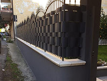 Pinto FERRAMENTA Rete Pannelli PVC Plastica Ombreggiante Frangisole Frangivista Frangivento Telo Telone Recinzioni Giardino Balconi Rete Ombra Privacy H95cm x 2.50mt (5 striscie) Colore Bianco