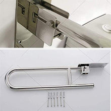 Maniglioni da bagno Non Slip pieghevole Supporto maniglia della guida, servizi igienici scomparsa di sicurezza Grab Bar Qualificati Bagno Handicap aiuti Supporto, Resistenza igienici mano Grips Access