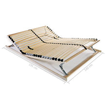 vidaXL Legno Faggio Rete Doghe 7 Zone con 28 Doghe 140x200 cm Telaio Giroletto