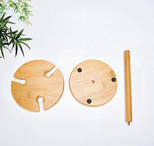 LXH-SH Cremagliera del Vino Nana salvaspazio Bamboo Calici Stendino, Rimovibile Wine Glass Gancio Display Stand for 3 Coppe di Vino 17x17x25cm scaffali Vino contatore