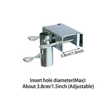 POHOVE - Supporto per ombrelli da terrazza con morsetto per ombrellone e ponte, supporto a morsetto per ombrellone da spiaggia, per terrazze da balcone