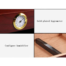SHAO1 Cigar Humidor, Portasigari di Legno Portatile di Viaggio Portasigari Esterna Humidor Caso Cigar Box di Stoccaggio con L'igrometro E Umidificatore