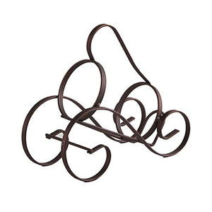 LHQ-HQ Wine Rack vino portatile europeo vino rack creativo cremagliera Vintage decorazione domestico ferro battuto ornamenti, singola bottiglia di vino controsoffitto supporto della cremagliera del fe