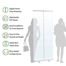 KMILE Sneumato Indipendente Guardia per contatore - Tarpa Totale con rotolamento Stand in Stand in Piedi in Piedi barriera Isolamento Libero - Pavimento in Piedi Roll up Clear Scudo starnely