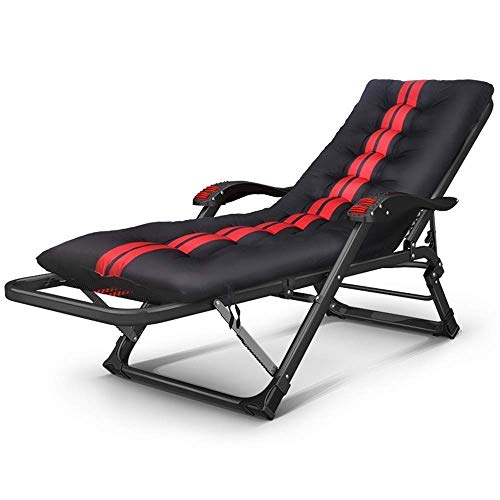 FACAZ Sedia a Sdraio Lettino da Giardino Oversize reclinabile, Patio con Cuscini Rimovibili, Lettino da Sole Portatile Supporto gravit脿 Zero 200 kg